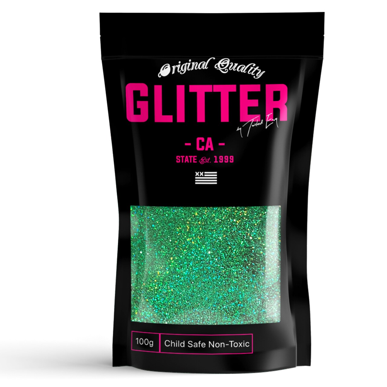 Irish Green Holographic Ultra Fine Premium Glitter 100g / 3.5oz Multi Purpose Craft Paper Glass Decorations DIY Project